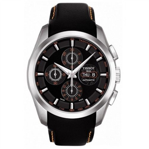 Tissot Couturier Chronograph Automatic 7750 Orange / Strap